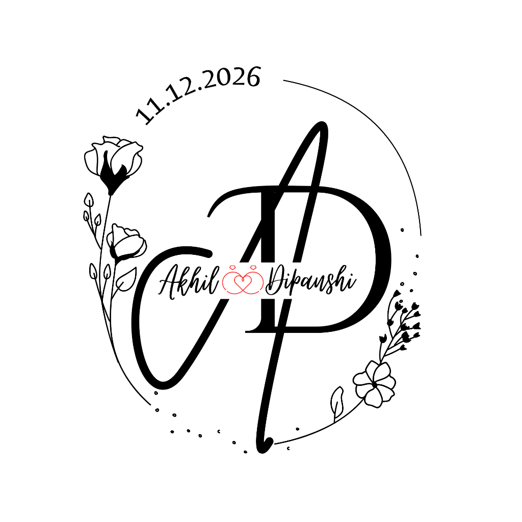Akhil & Dipanshi Monogram